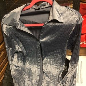 Sunny Taylor Polyester Satin Accordion Pleated Top- 489 $20 or $15 w/offer